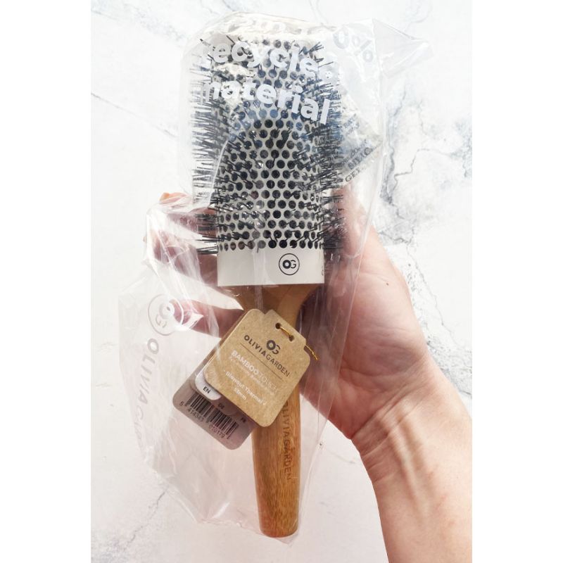Olivia Garden - Healthy Hair Ceramic Ionic, термобрашинг бамбуковий продувний 53 мм.