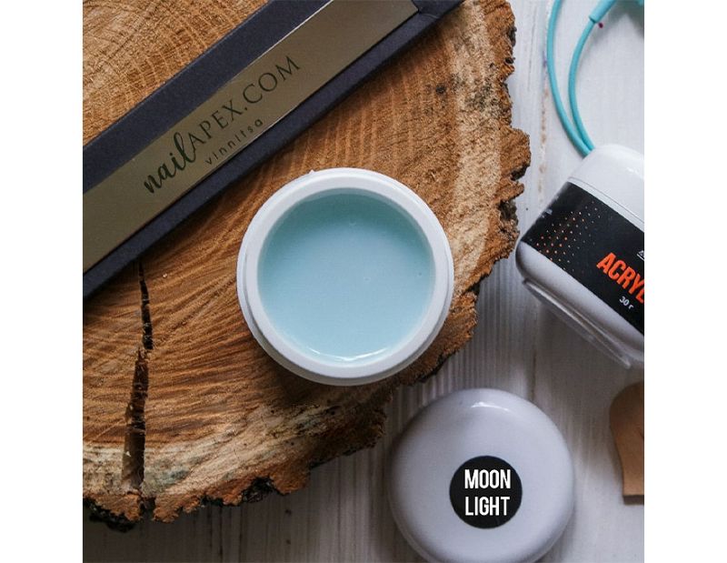 NailApex acrygel Moon Light (pale blue), 30 g