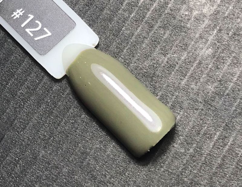 NUB 127 Liquid Beton gel varnish (gray-green, enamel), 8 ml