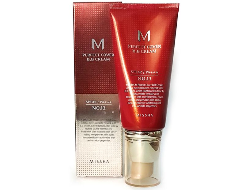 MISSHA M Perfect Cover BB Cream (SPF42 PA++), №13 (яркий беж), 50 мл
