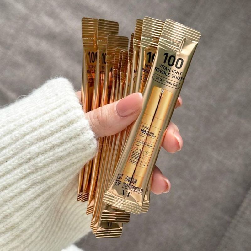 VT COSMETICS Сироватка для обличчя зі спікулами та вітаміном C Vita-Light Reedle Shot 100, 2 мл