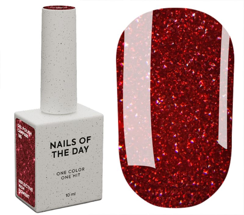 Nails Of The Day гель-лак Gel polish Campari-165, 10 мл