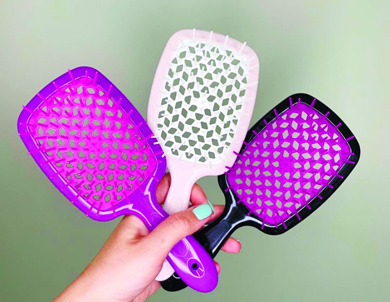 Janeke Superbrush Гребінець для волосся Чорний з фуксією