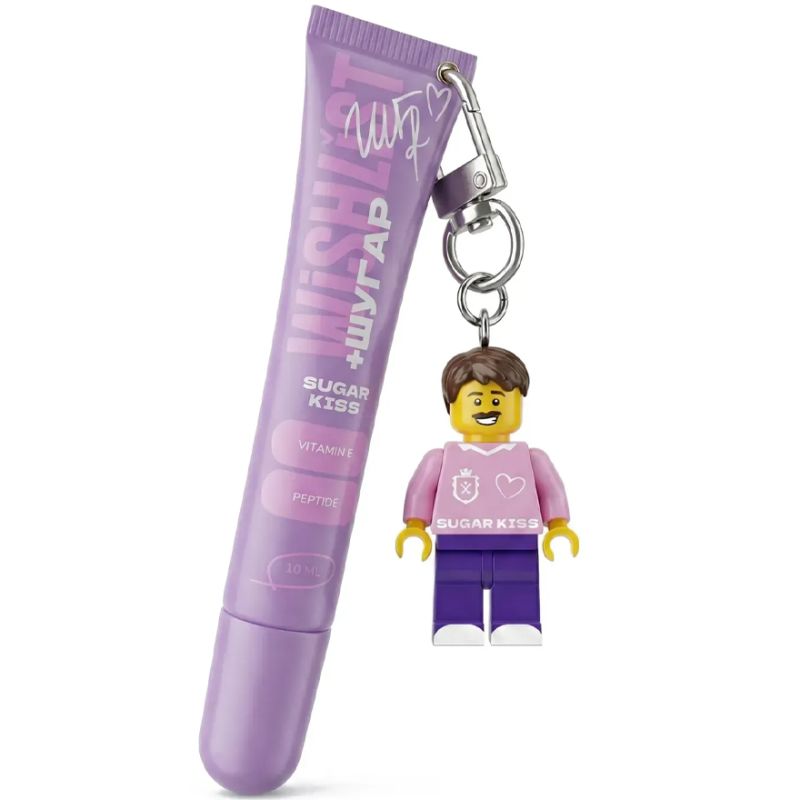 WISHLIST Бальзам-блиск для губ Lip Gloss Balm - Sugar Kiss + Іграшка-брелок "Лего Олєга", 10 мл
