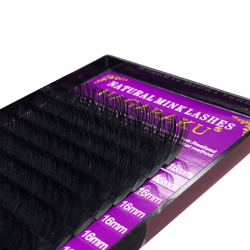 Nagaraku NATURAL Lashes black C 0.10 (16 bands 16 mm)