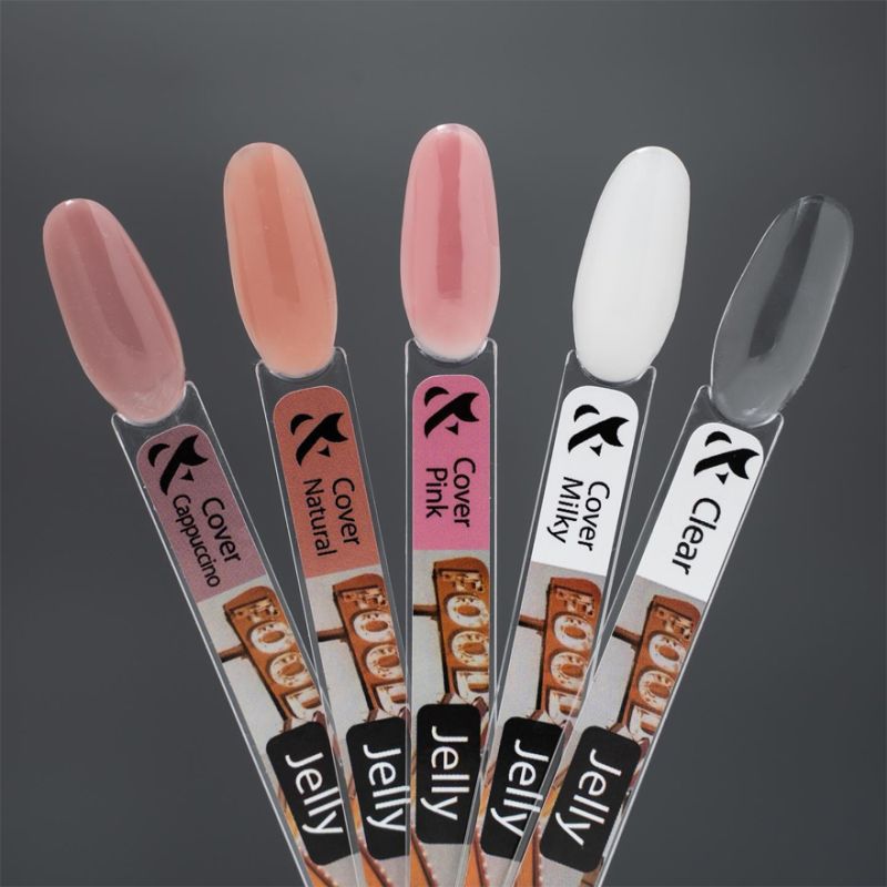 F.O.X Строительный гель желе Jelly Milky, 15 мл
