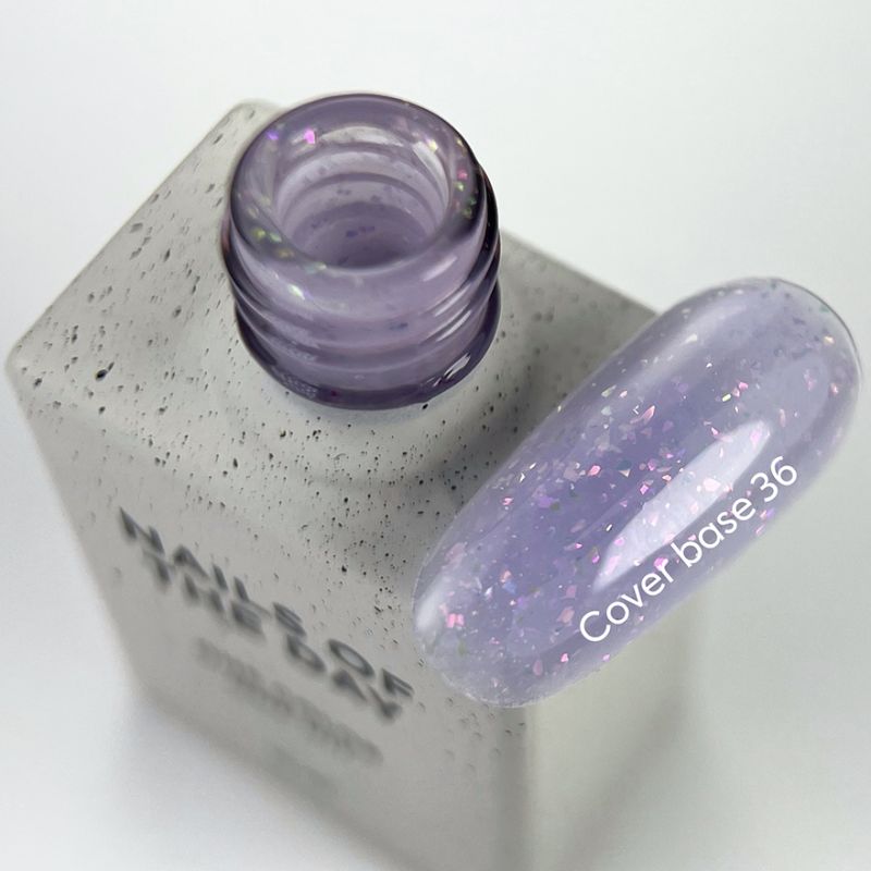 Nails Of The Day Cover base milk No. 05 (milk base with rye shimmer), 10 ml