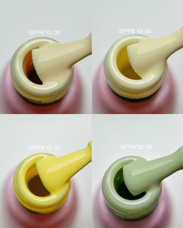 Toki Toki Gel nail polish Spring SP07 (light lemon, enamel), 5 ml