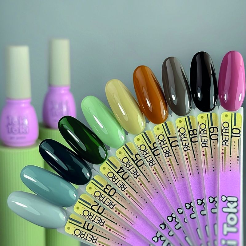 Toki Toki Gel polish for nails Retro RT02, 5 ml