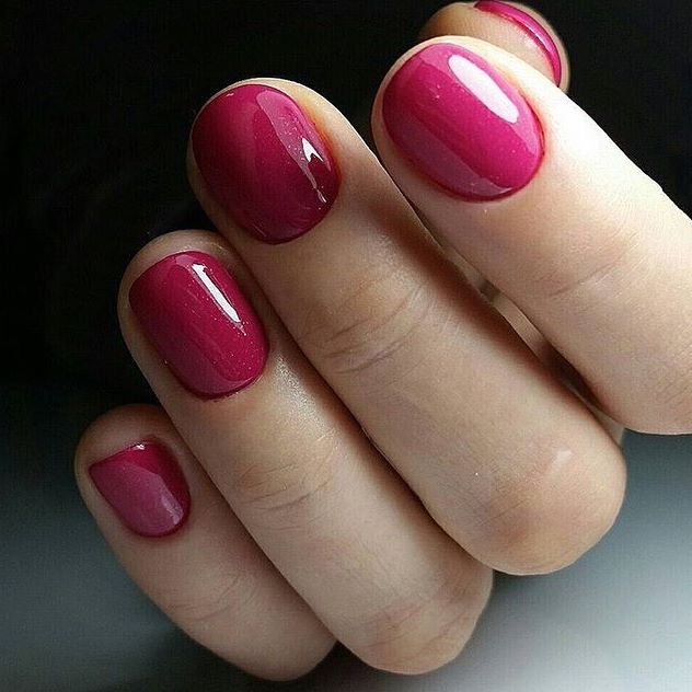 Гель-лак OXXI Professional №140 (темный розовый с еле заметным микроблеском), 10 мл