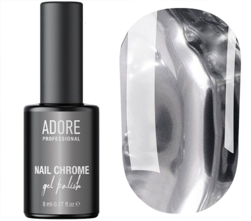ADORE Liquid Metallic Paint for Nail Design Nail Chrome, 8 ml