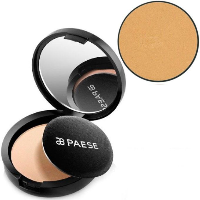 УЦЕНКА до 10.2026 Paese Powder Illuminating Covering Компактная тонирующая пудра светоотражающа - 4С Tanned, 9 г