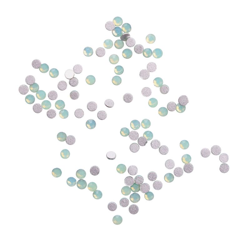 Komilfo Стразы Green Opal, размер 4 (100 шт. в упаковке)