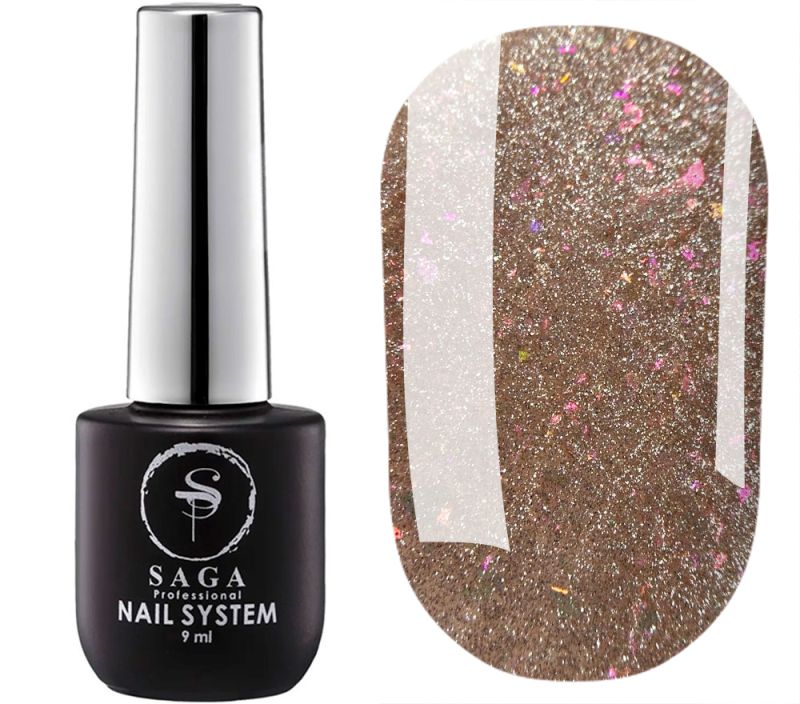 SAGA professional gel polish CAT SHINE 07 (bronze), 9 ml