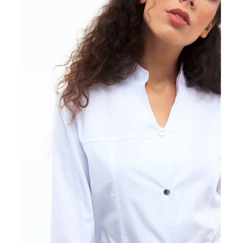 Bathrobe 102, white, rose 50
