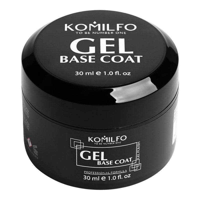 Гель-база Komilfo Gel Base Coat - основа-корректор для гель-лака без кисточки, 30 мл