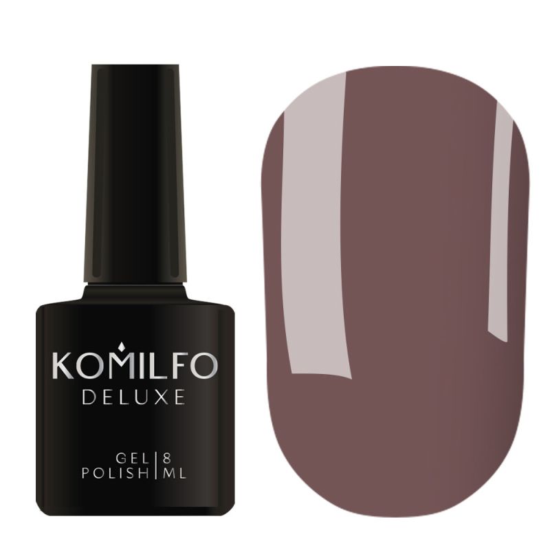 Gel Polish Komilfo Deluxe Series D112 (lilac-gray-brown, enamel), 8 ml.