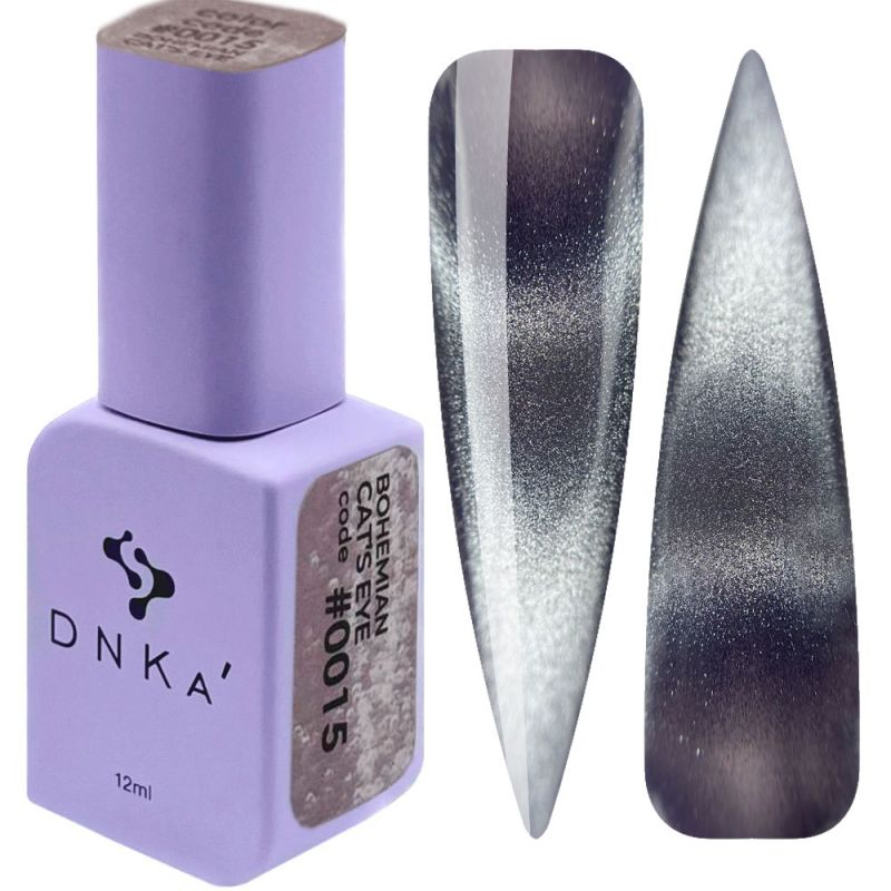 DNKa Гель-лак для нігтів Bohemian Cat's Eye HEMA/ TPO Free 0015, 12 мл