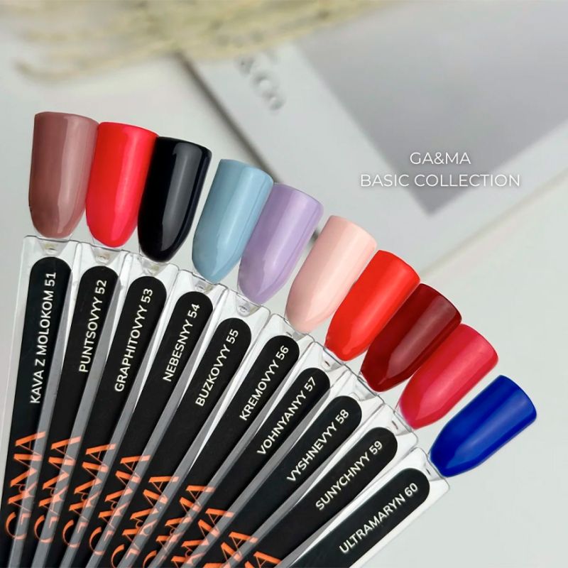 GA&MA Gel polish Basic collection 057 vohnyanyy, 10 ml