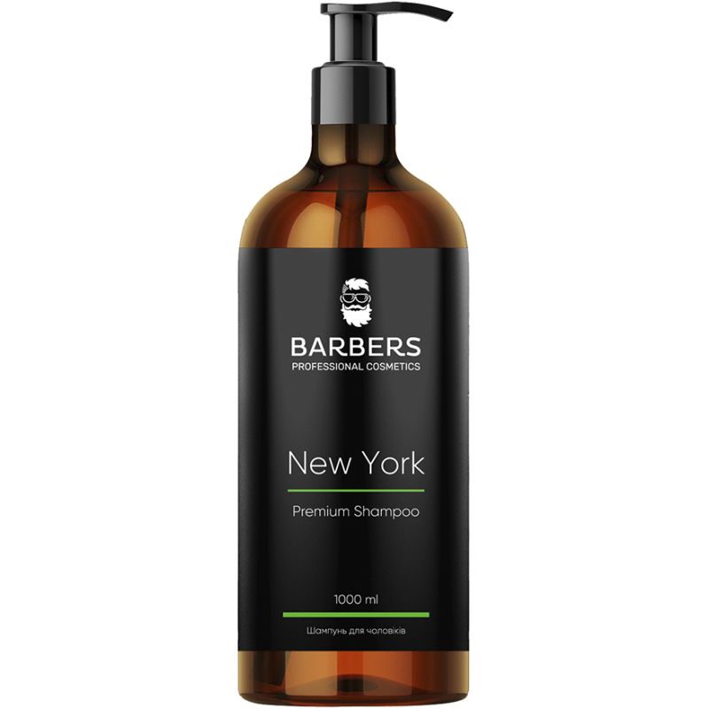 BARBERS Shampoo for men toning New York, 1000 ml