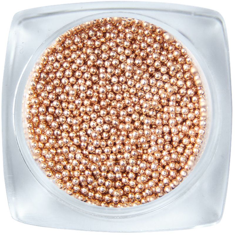 Komilfo бульонки (металлические) rose gold, 1 мм, 6 грамм