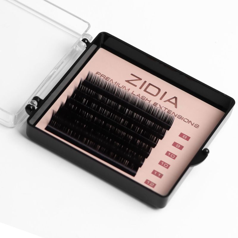 ZIDIA Premium Lash Extensions 6 tapes - M0.1 x MINI MIX M (8-12mm)