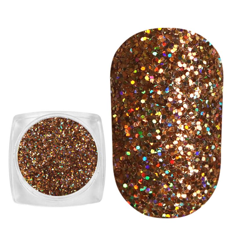 Komilfo блесточки 114G, размер 0.4 мм, (золото, голограмма) E, 2,5 г