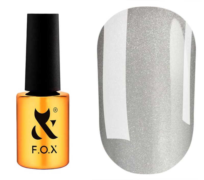FOX gel varnish No. 408 (dark brown, enamel), 6 ml
