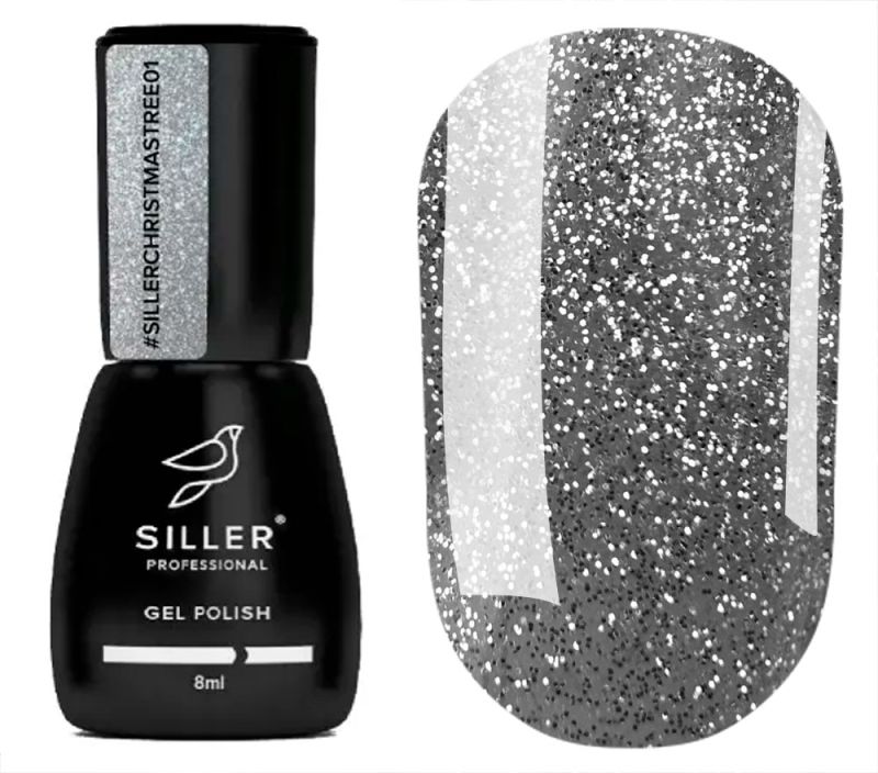 Siller gel varnish No. 037 (warm red, enamel), 8 ml