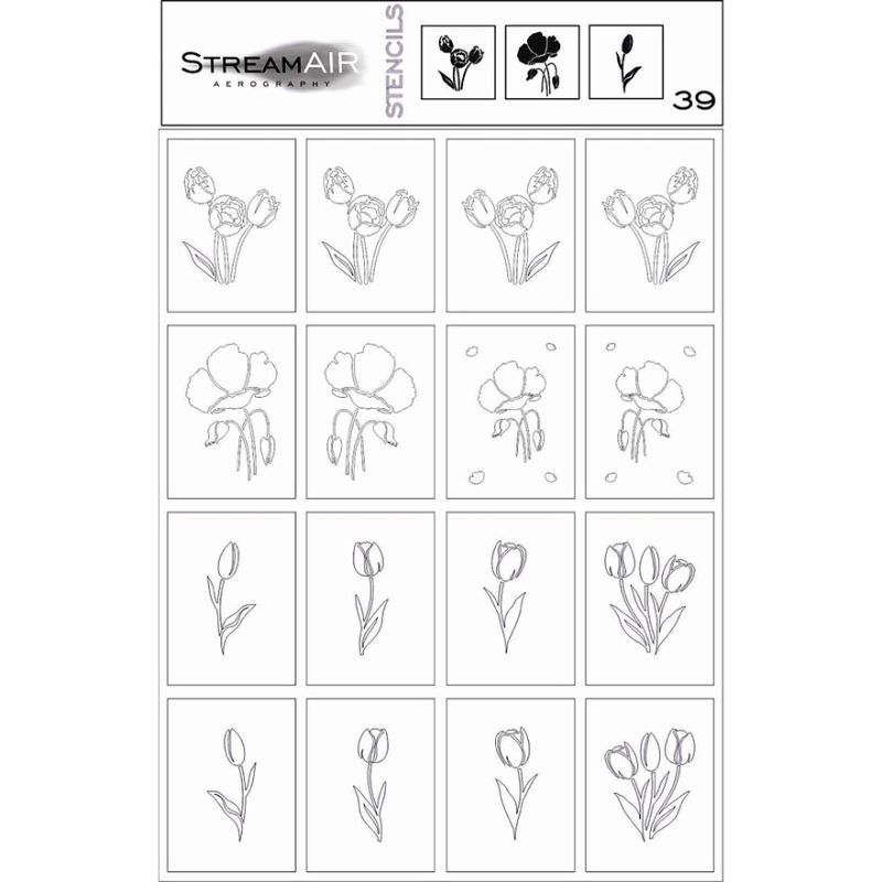 StreamAIR Stencil for airbrushing #39