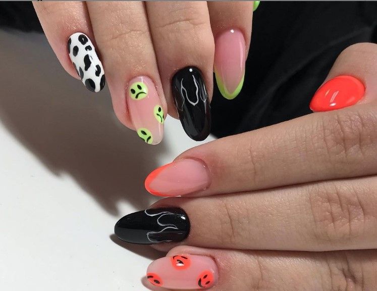 Гель-лак MOON FULL Neon color Gel polish №706 (кораловий, неон), 8 мл