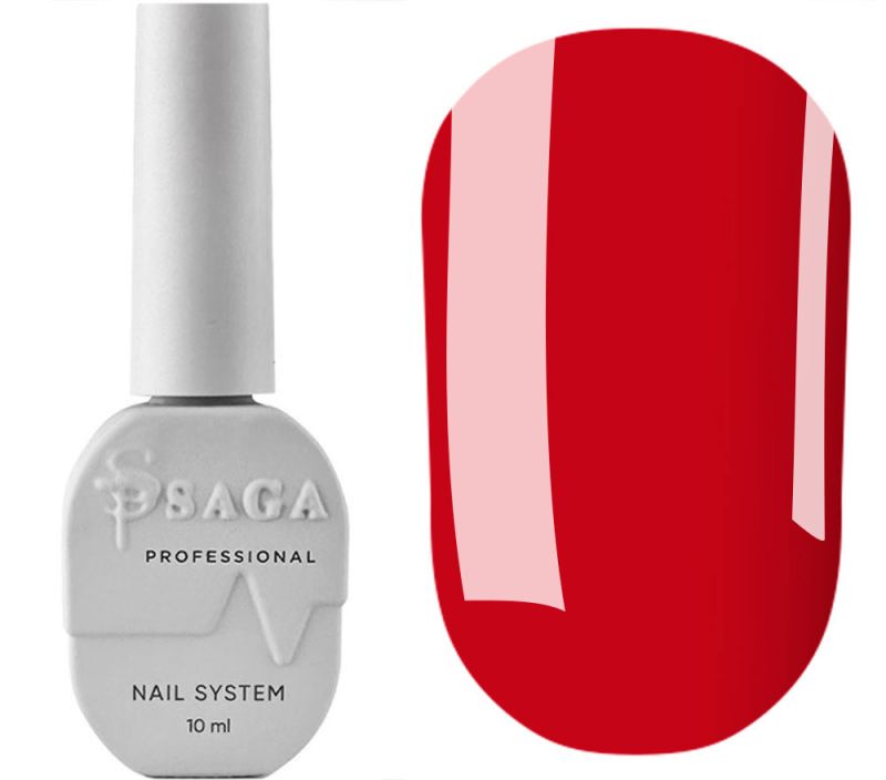 SAGA professional Top without sticky layer colored RED, 9 ml