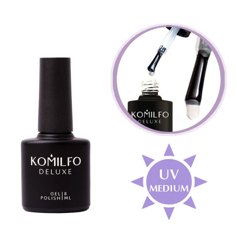 Komilfo Expert Top - a universal top for gel polish without LSH with a moderate UV filter, 8 ml