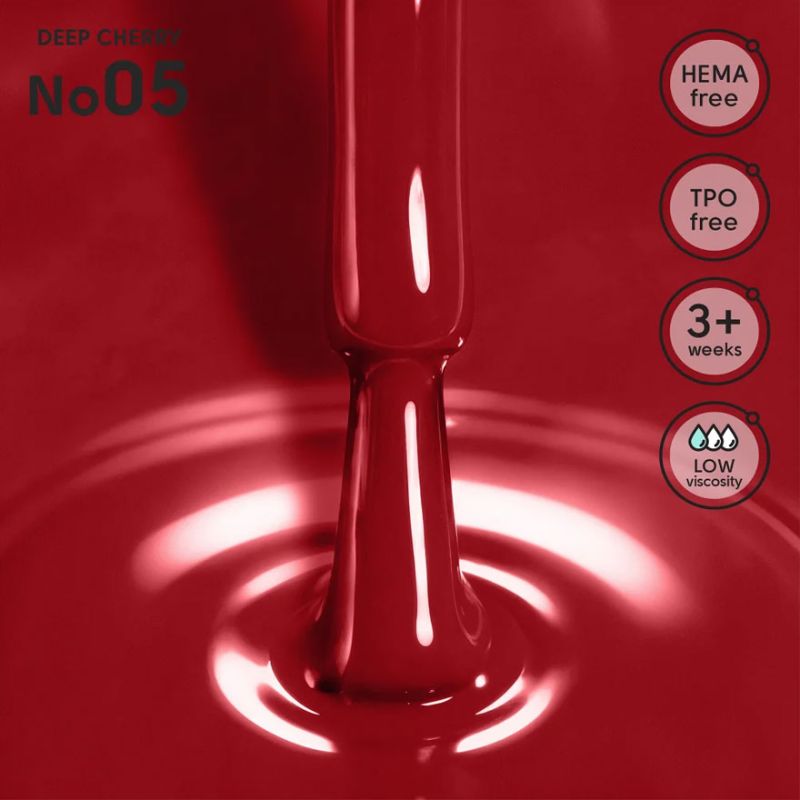 Shelly Гель-лак Deep Cherry 05, 12 мл