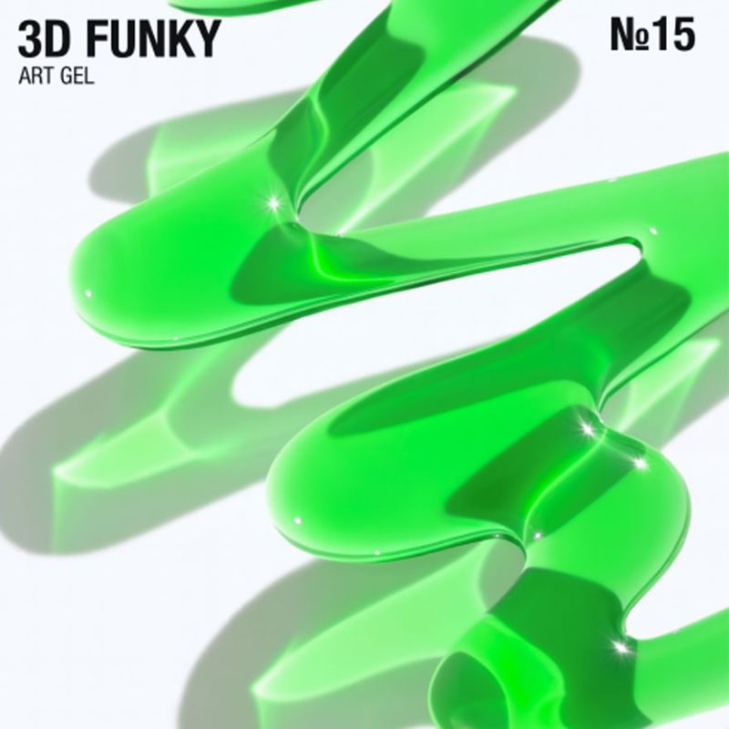 ADORE Professional Gel in a tube for three-dimensional designs 3D Funky Art Gel No. 01, 15 ml