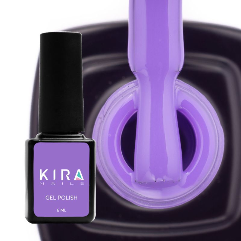 Kira Nails gel varnish No. 135 (purple, enamel), 6 ml