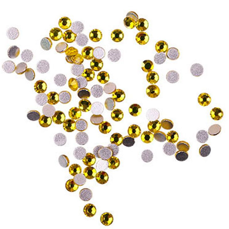 Komilfo стразы (100 шт. в упаковке), Citrine, размер 3
