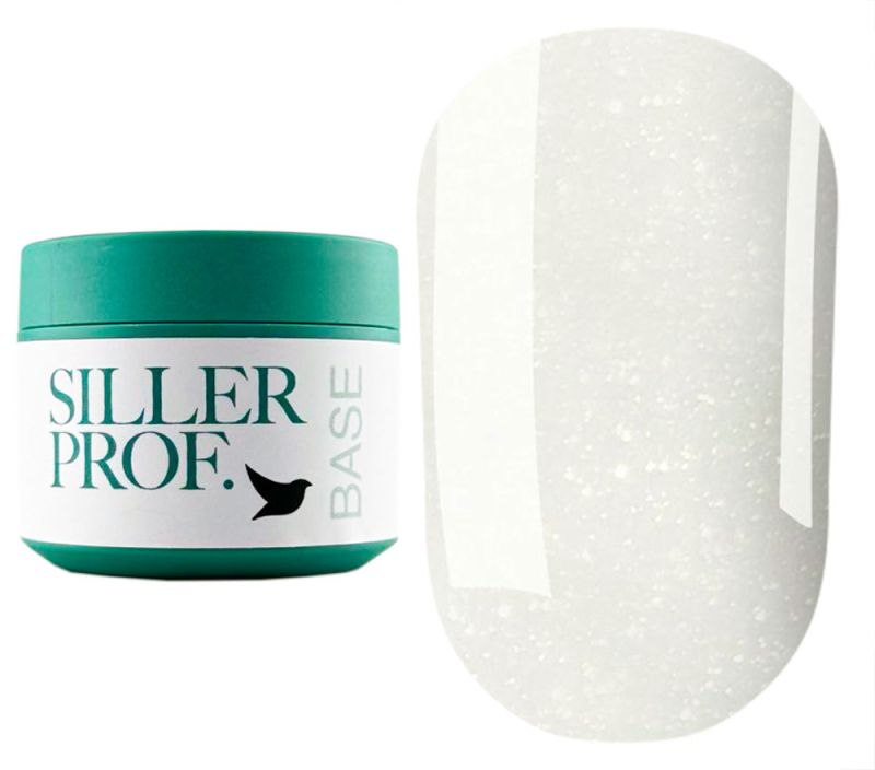 Siller Base Cover Opal Milk - camouflage base with microshine, 30 ml