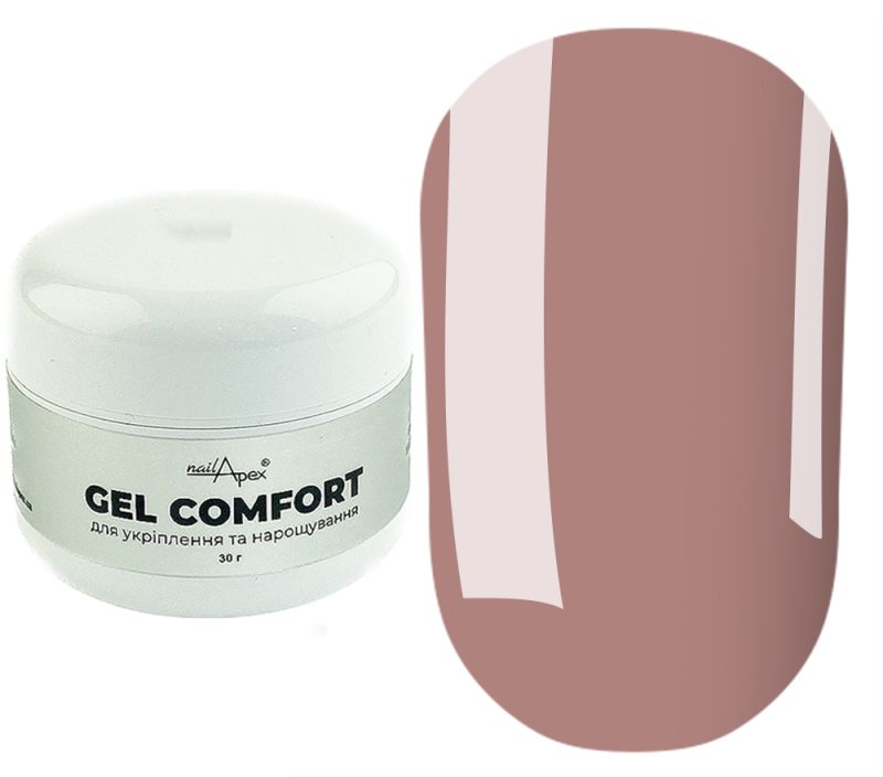 NailApex Gel without sawdust COMFORT GEL №3, cold beige, 30 ml