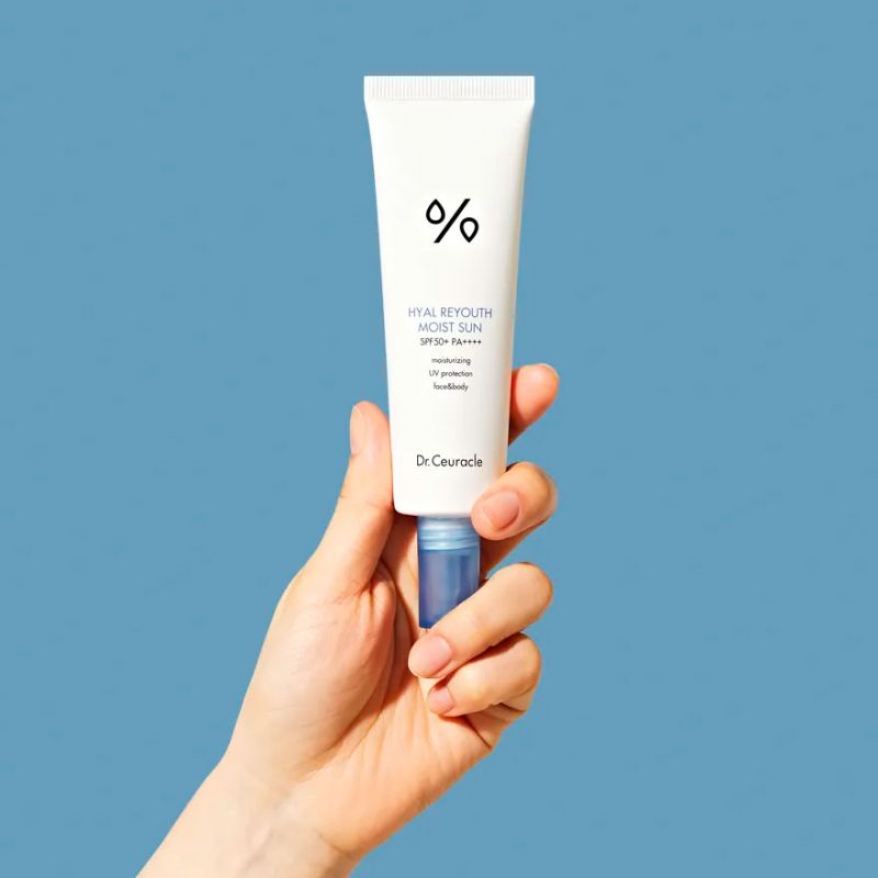 Dr.Ceuracle Hyal Reyouth Moist Sun SPF 50+ / PA++++ Увлажняющий солнцезащитный крем с гиалуроновой кислотой, 50 мл