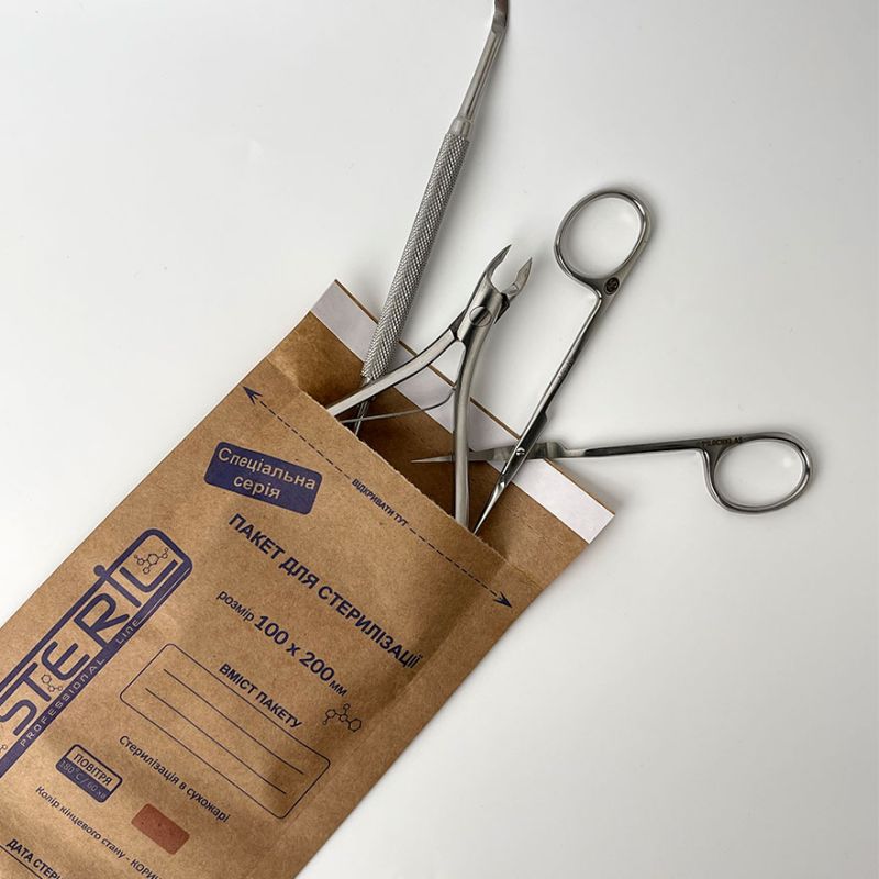ProSteril Kraft bags for air sterilization 100x200 mm, 100 pcs/pack. (Special Series)