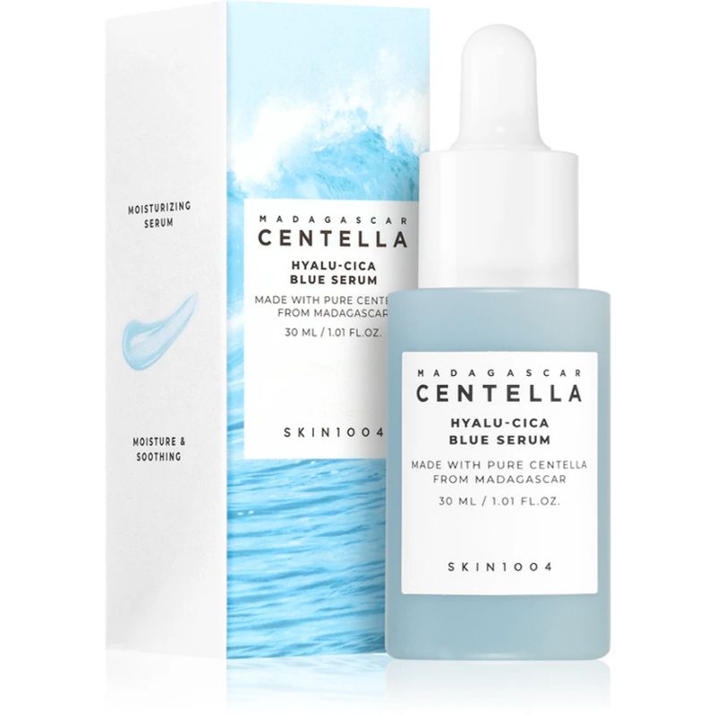 SKIN1004 Сыворотка для лица увлажняющая Madagascar Centella Hyalu-Cica Blue Serum, 30 мл