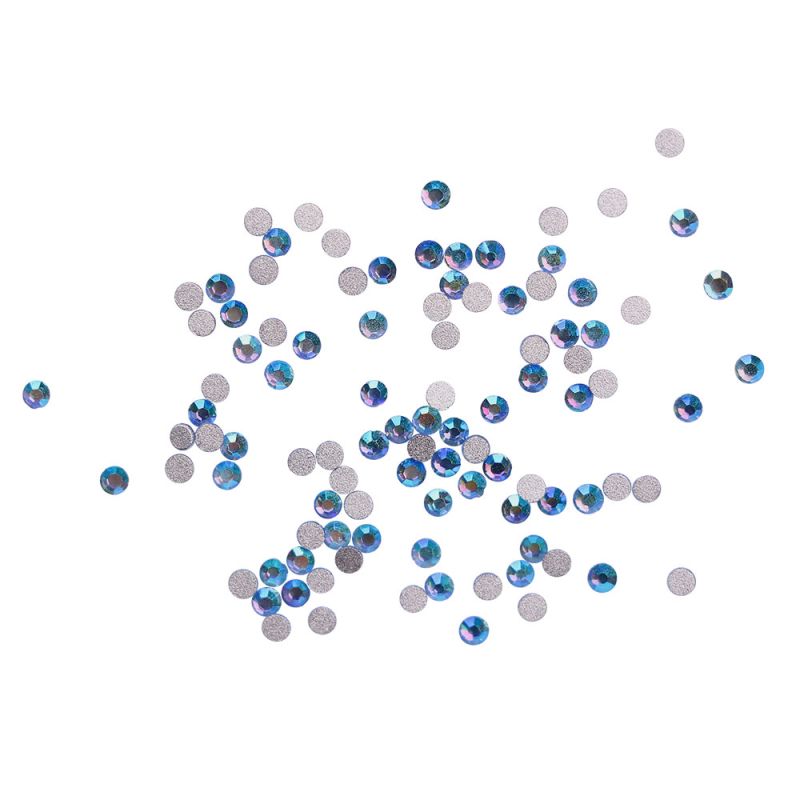 Komilfo стразы, Light sapphire AB, размер 4 (100 шт. в упаковке)