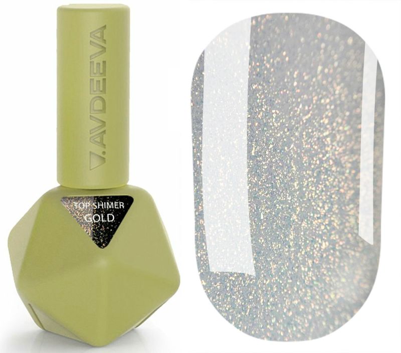 Victoria Avdeeva Топ для нігтів Top Shimmer Gold, 12 мл