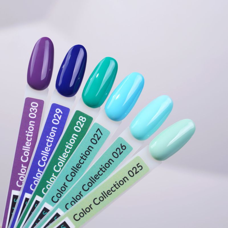 Kira Nails gel varnish No. 027 (blue, enamel), 6 ml