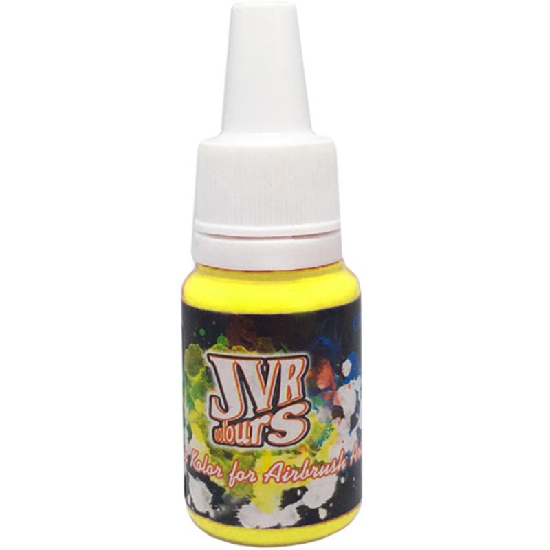 Airbrush paint JVR Revolution Kolor, Yellow Fluo No. 401, 10 ml