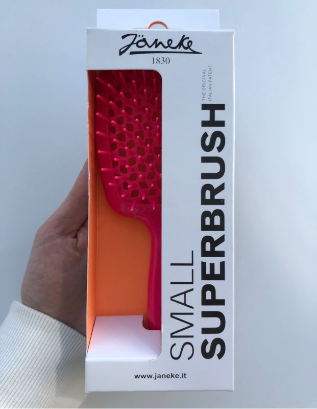 Janeke Superbrush Small Hairbrush Pink Neon