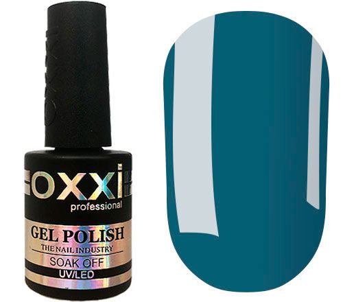 OXXI Гель-лак для ногтей №252 (темный бирюзовый, эмаль), 10 мл