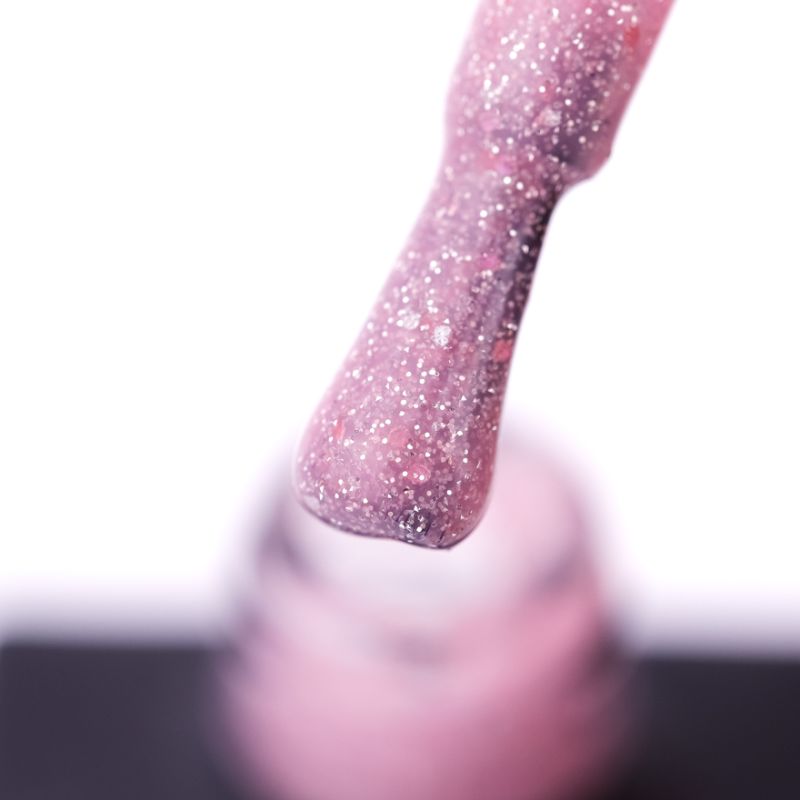 Nails Of The Day Base Reflective No. 06 (light pink with silver and pink shimmer, reflective), 10 ml