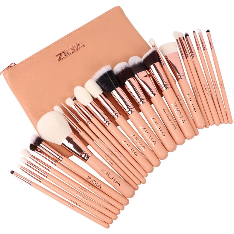 ZIDIA набір пензлів для макіяжу "Makeup Brush Set Professional" в косметичці, 25 шт